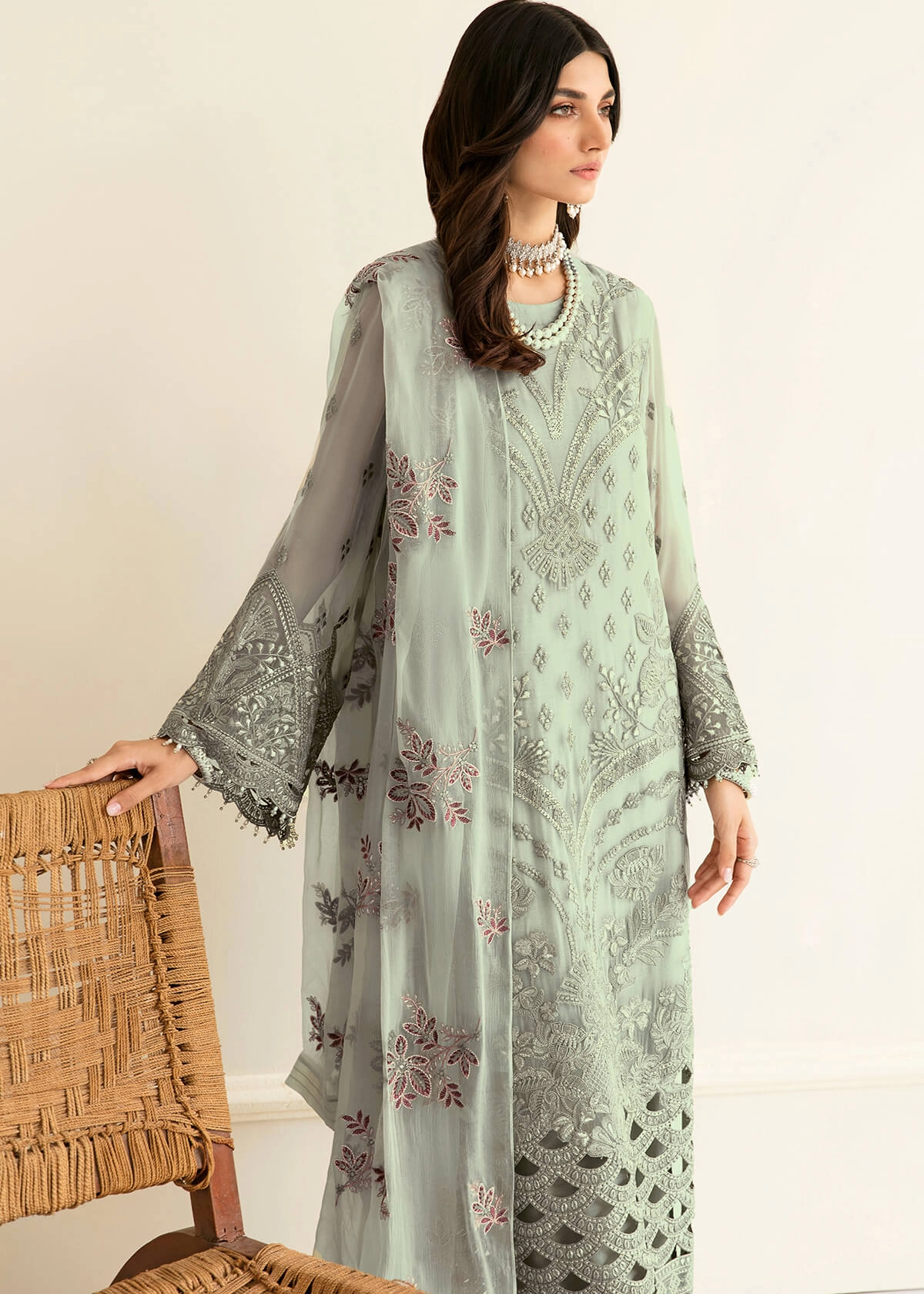 Buy Luxury Chiffon Dress S-1206 online in Pakistan