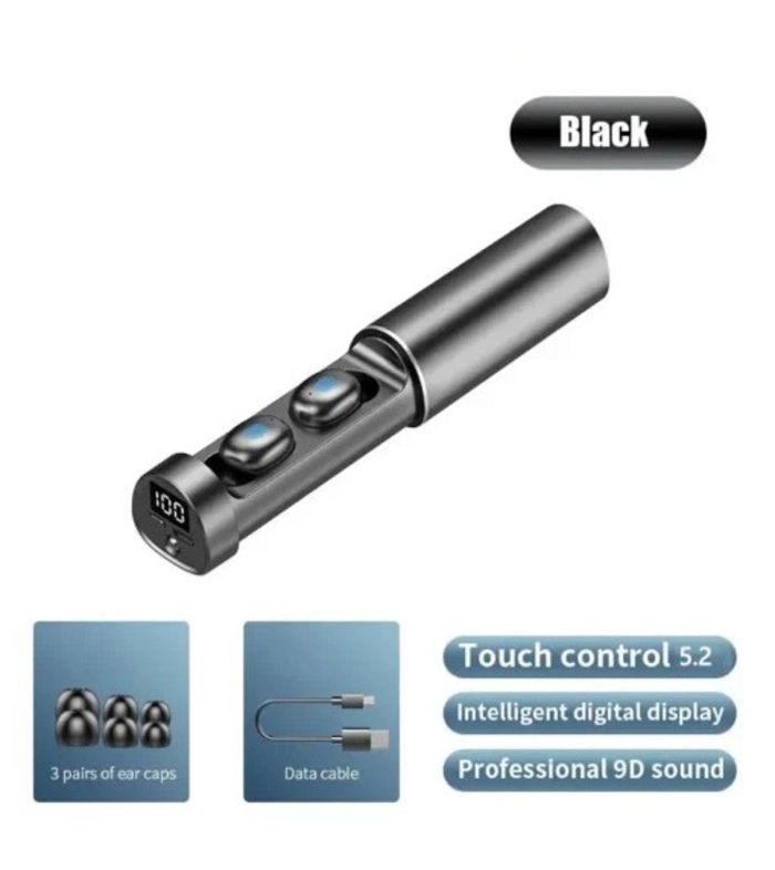 M18 Pro Ecouteur Bluetooth Flashlight Earbuds